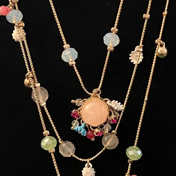 Betsy Johnson Multi-Color Beaded Necklace - Picture 3 of 8